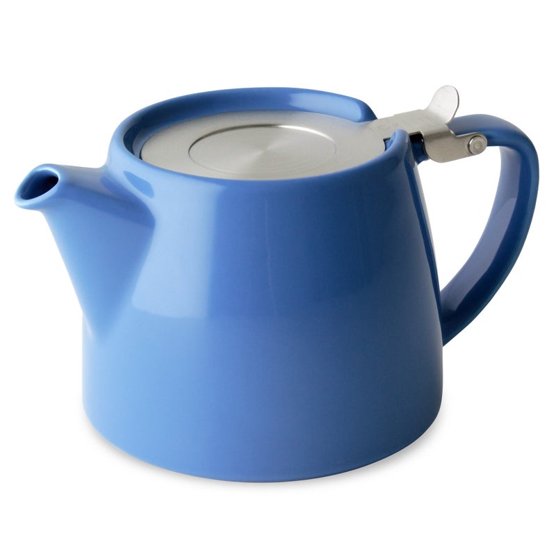FORLIFE Stump Teapot with SLS Lid and Infuser, 18-Ounce, Blue - Image 1